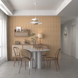 Akustiikkapaneeli 21x600x2400-2600mm Musta-Valkoinen huopa.