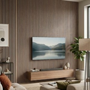 Akustiikkapaneeli 21x600x2400-2600mm Musta-Valkoinen huopa